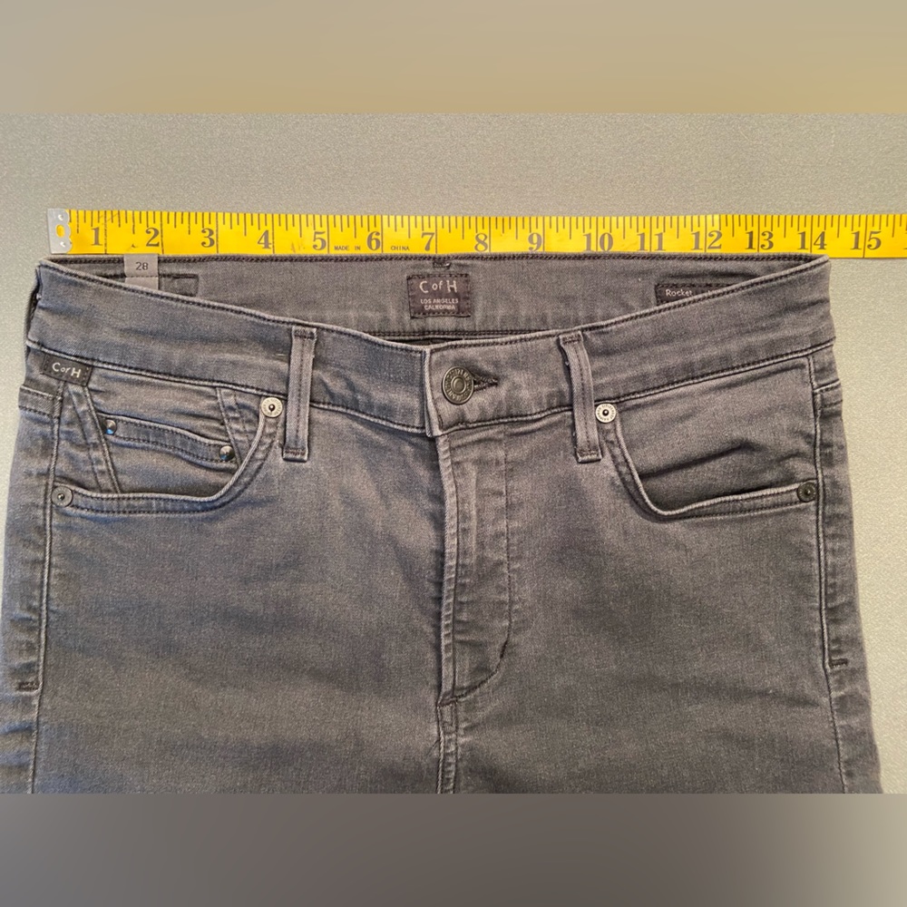 Citizens of Humanity, Rocket, High Rise, skinny, black Jeans, studs, size 28 - Picture 10 of 11
